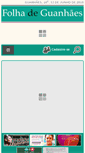 Mobile Screenshot of folhadeguanhaes.com.br